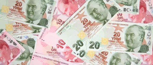 Lira turcească, la cel mai scăzut nivel din ultimii opt ani