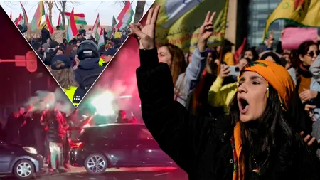 Lupte între imigranți și poliția anti-revoltă în Olanda. De ce străzile din Haga sunt pline de protestatari kurzi