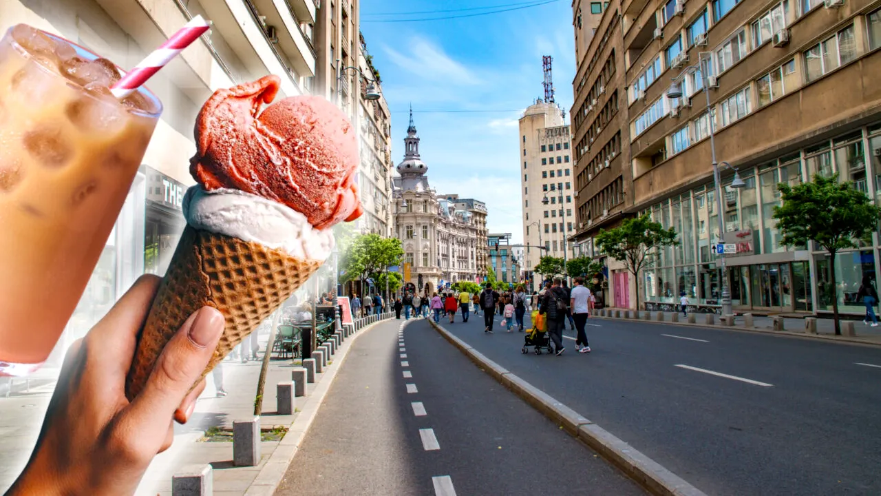 Cât plătești pentru o cafea sau o cupă de înghețată artizanală pe Calea Victoriei din București. Cât ajunge să coste o ieșire în oraș