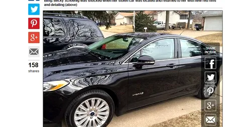 Unei americance i s-a furat mașina chiar din fața casei. De ce a ajuns în final 