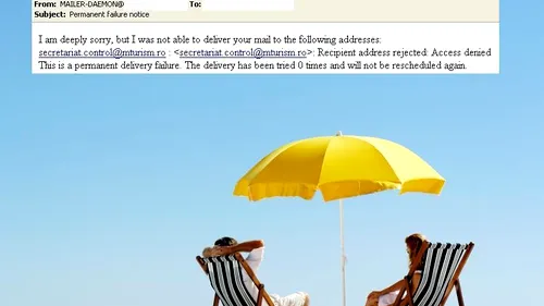 Cum explică Ministerul Turismului faptul că adresa de e-mail pentru reclamații nu funcționează