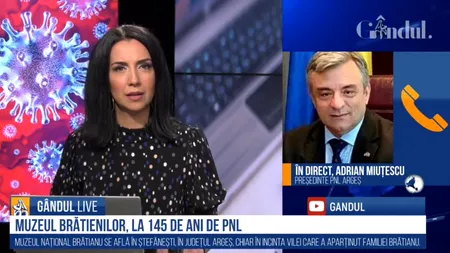 GÂNDUL LIVE. Adrian Miuțescu, PNL Argeș, despre inaugurarea Muzeului Național „Brătianu”. Domeniul de la Florica a fost folosit în ultimii 30 de ani de mai marii PSD pentru a face tot felul de sindrofii