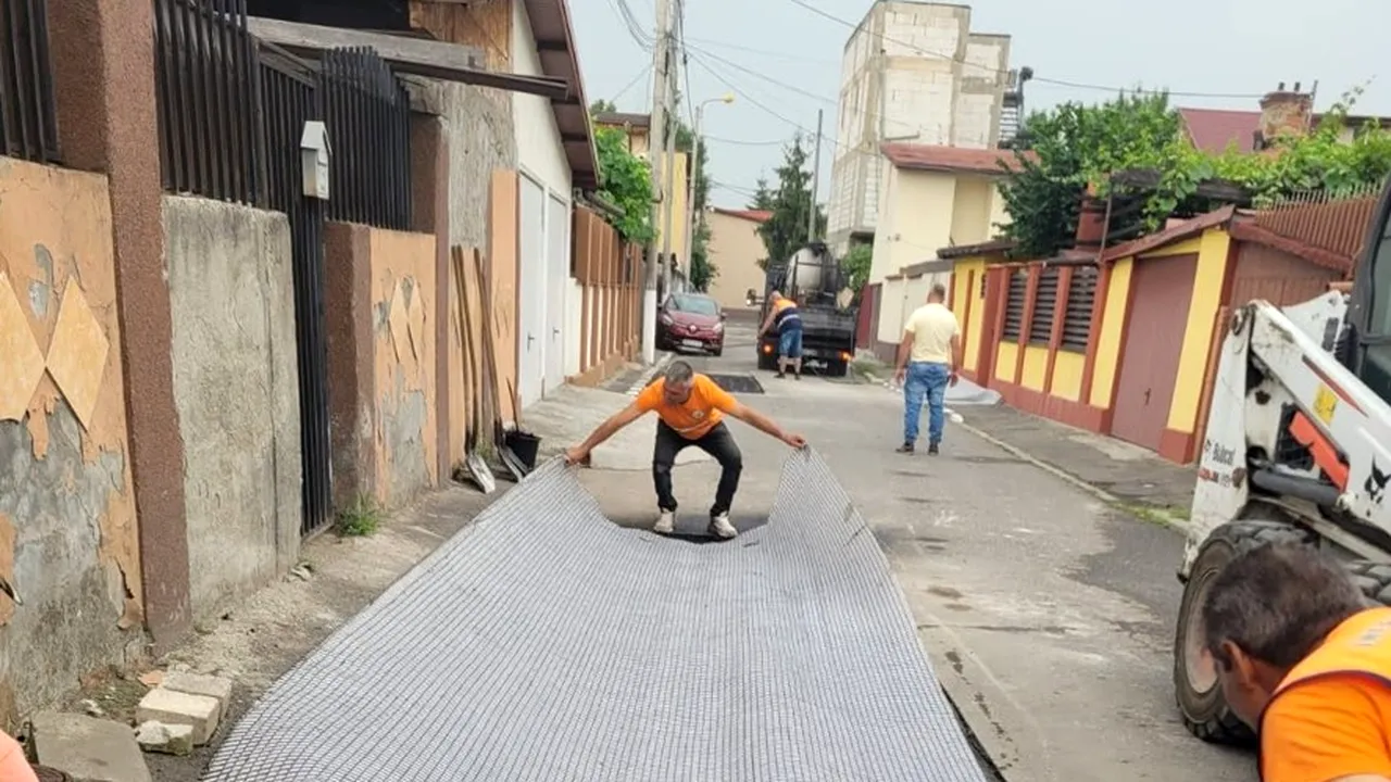 (P) Infrastructură Sector 5. Societatea Infrastructură S5 S.A. a intervenit pe Intrarea Bucureasa, o stradă cunoscută și tranzitată din sector