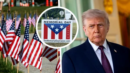 Trump, de Ziua Memorială: Președintele american aduce un omagiu soldaților căzuți în războaie, la Cimitirul Național Arlington