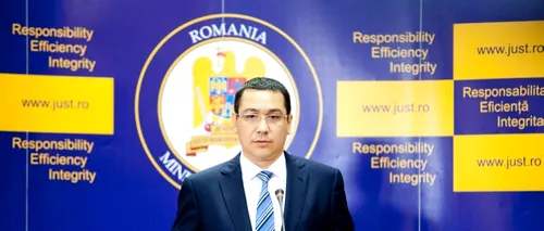 Ponta: La rectificarea bugetului, pentru Justiție nu se bate nimeni, în lipsa unui ministru numit 