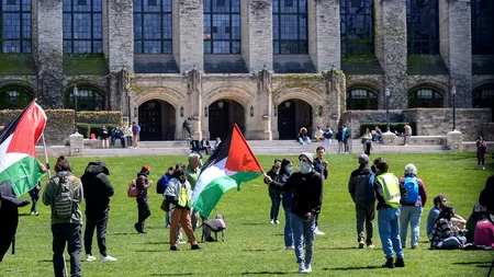 Protestele față de ofensiva israeliană în FÂȘIA GAZA continuă la universități din Statele Unite și se extind în Europa