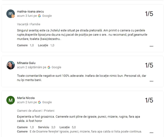 Concediu de coșmar pentru un bucureștean, într-un hotel de 3 stele din Iași. Cum arăta camera de 300 lei/noapte / Sursa foto: BZI