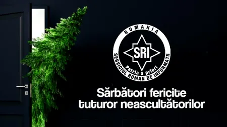 Mesajul SRI de Crăciun: „Sărbatori fericite tuturor neascultătorilor”