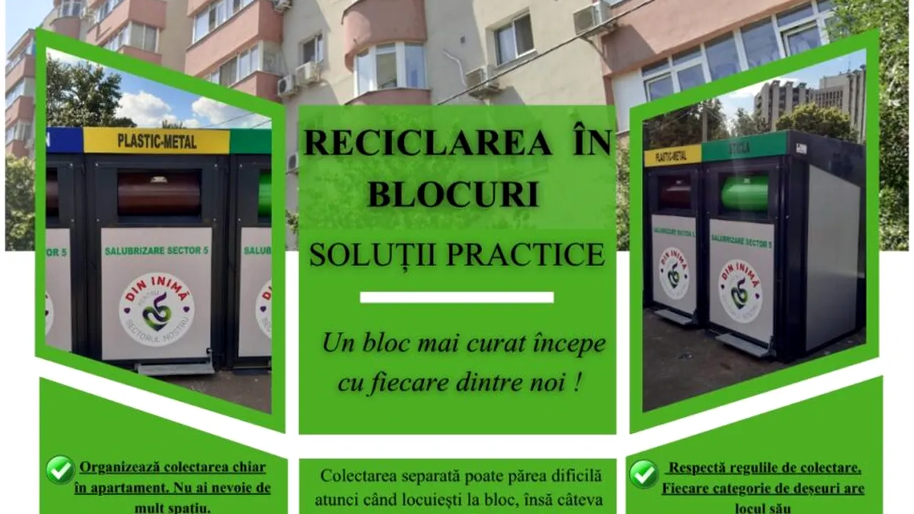 (P) Salubrizare S5. Soluții practice pentru reciclarea în blocuri