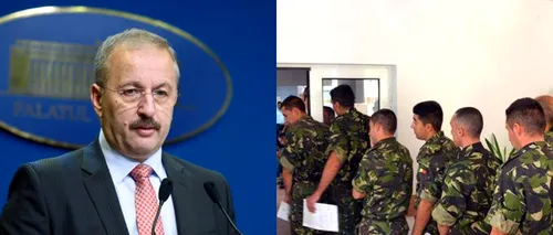 Vasile Dîncu, despre noua lege a rezerviştilor: „Nu poţi încorpora pe cineva care nu a făcut un serviciu militar. Oamenii pot sta liniștiți”