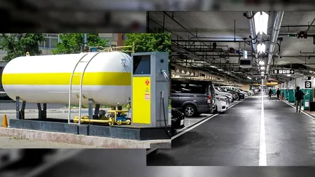 Parcările subterane sunt pline de mașini pe GPL, deși accesul este interzis. Protecția Mediului avertizează că acestea pot fi bombe cu ceas