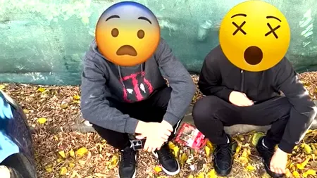 Cum s-au SCUZAT acești doi elevi din Vaslui, după ce au fost prinși bând bere în fața liceului: 