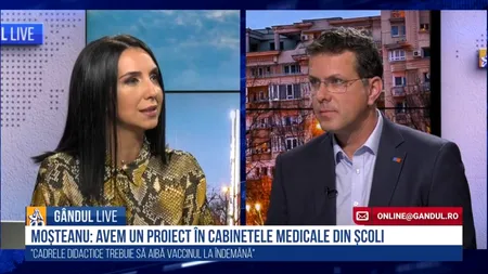 GÂNDUL LIVE. Ionuț Moșteanu, liderul deputaților USR: „Proiectul vaccinării este unul viu. Devine tot mai bun. Fac un apel la fiecare român”