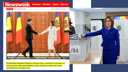 GAFĂ, în ziua votului, a unui site din România: Nicușor Dan, președintele Republicii Moldova