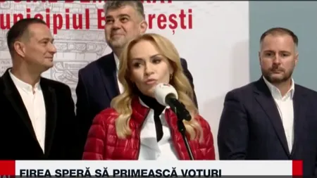 Gabriela Firea: M-ar ajuta foarte mult dacă toți cei 250.000 de bucureșteni care m-au votat acum aproape 4 ani mă vor vota în continuare 