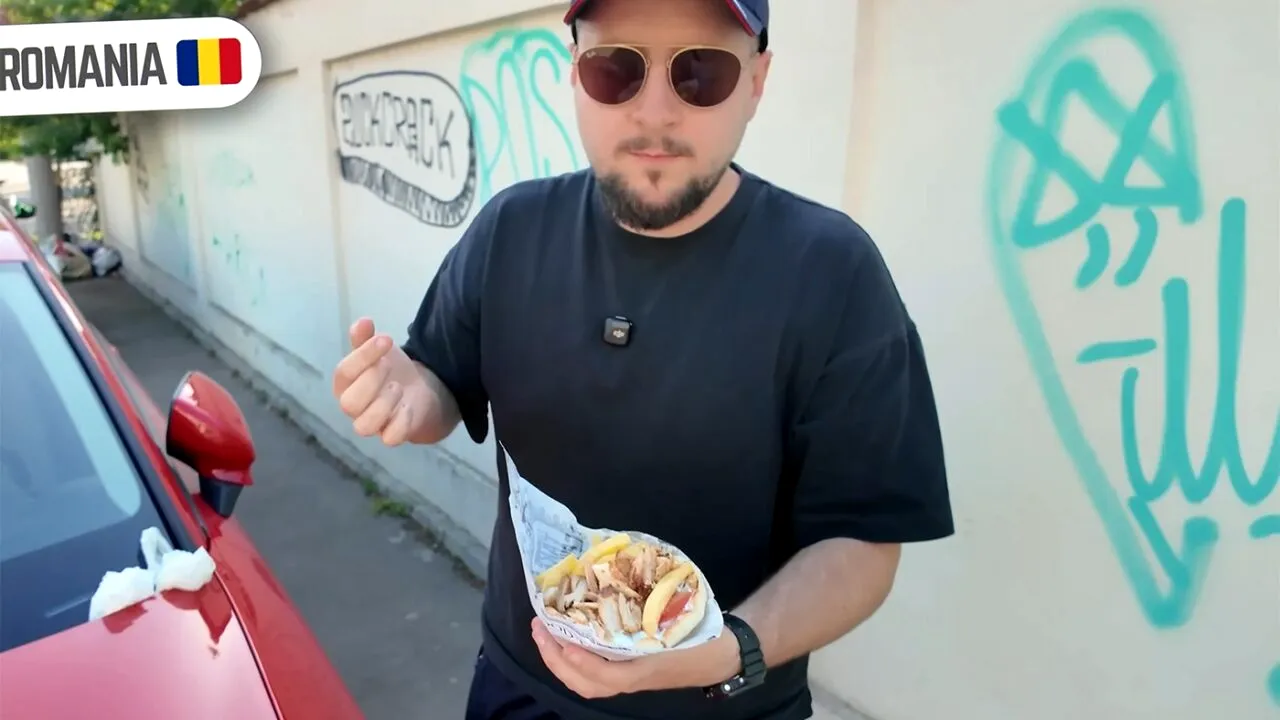 Ce a găsit Răzvan Mazilu într-un GYROS cumpărat din București. L-a aruncat la gunoi, când a văzut așa ceva