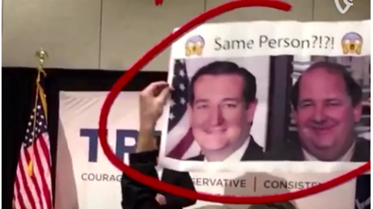 A avut șansa să devină celebru pe internet, dar cineva i-a furat-o. Candidatul republican Ted Cruz a rămas uimit