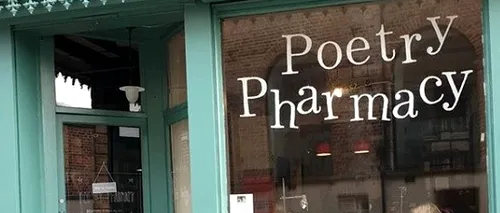 Premieră mondială inedită în lumea artei: Cine a deschis prima farmacie de poezie care prescrie versuri în loc de medicamente - FOTO