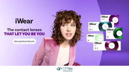 OPTIblu extinde oferta de soluții pentru vedere și lansează în România lentilele de contact iWear