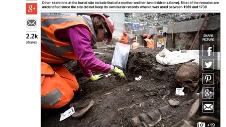 Arheologii londonezi vor dezgropa 3.000 de schelete din cimitirul unui spital
