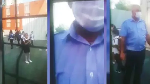 Protest filmat, la o școală din sectorul 6. Un tată a refuzat să-i pună fetiței sale masca de protecţie. „Copilul meu este liber” (VIDEO)