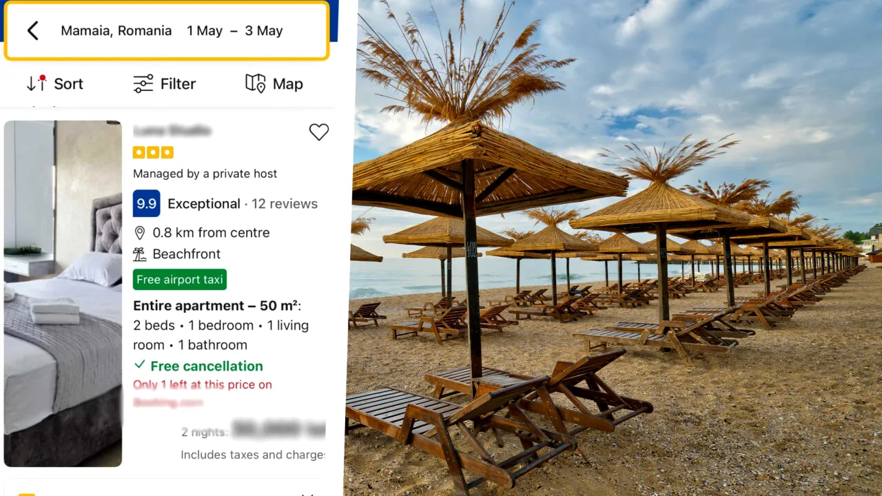 Nebunia prețurilor a început, pe măsura ce se apropie 1 mai. Doua nopți de cazare, pentru un cuplu, se aproprie și de 6.000 de euro la malul mării