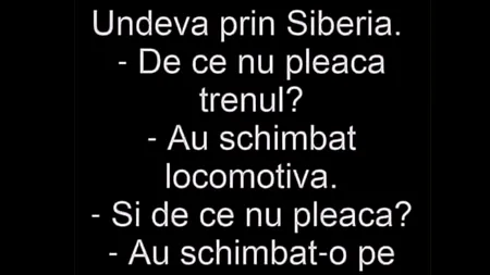 Bancul de vineri | Undeva prin Siberia: 