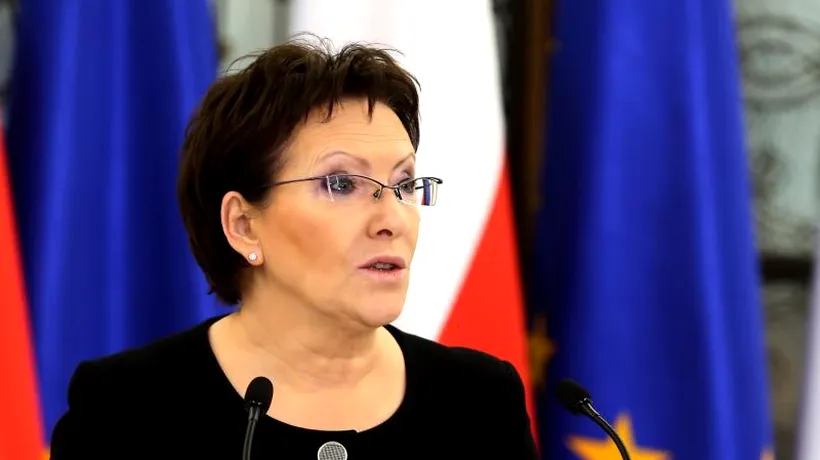 Ewa Kopacz, premierul Poloniei: Sunt sigură că Rusia face astfel de gesturi... pentru a influența decizia CE privind extinderea sancțiunilor