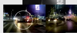 Noi IMAGINI cu momentul în care avocata din Iași lovește intenționat cu mașina un motociclist