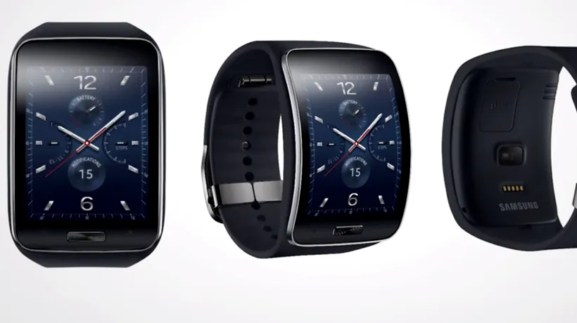 Samsung a prezentat Gear S, un smartwatch cu ecran curbat și conectivitate 3G