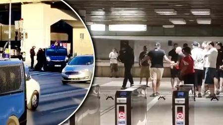 Incidente înainte de Rapid-Dinamo, la metrou Basarab. Jandarmii au intervenit după un conflict între suporteri