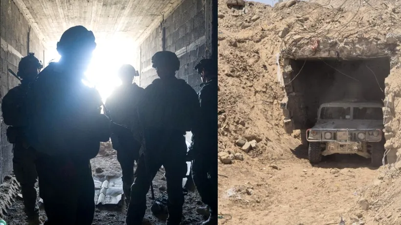Armata israeliană a descoperit un TUNEL, prin care pot trece vehicule în zona Gaza-Egipt