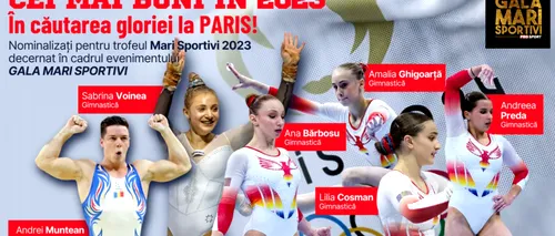 Gala Mari Sportivi ProSport 2023. Cine sunt cele 6 nume care pot aduce o medalie la gimnastică artistică pentru România la Jocurile Olimpice Paris