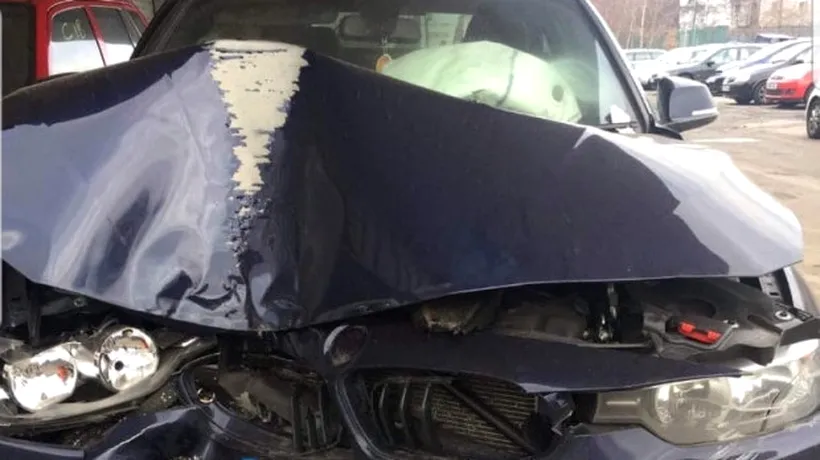 Copil salvat de la moarte chiar de mașina în care se afla în momentul accidentului / BMW-ul a alertat dispeceratul și ajutorul a ajuns imediat