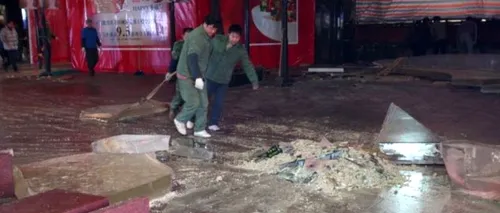 VIDEO. Răniți în China după ce un acvariu cu rechini dintr-un mall s-a spart