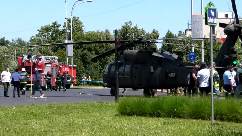 Specialiștii au aflat cauza aterizării forțate a elicopterului american în București