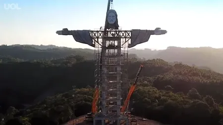 VIDEO. În Brazilia se construiește o statuie a lui Isus mai înaltă decât cea din Rio de Janeiro