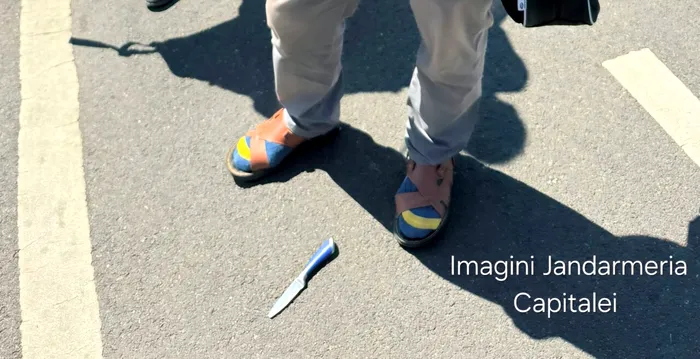 Incidente la protestul din Piața Victoriei. Un bărbat care avea asupra sa un cuțit / Apelul făcut de Jandarmerie