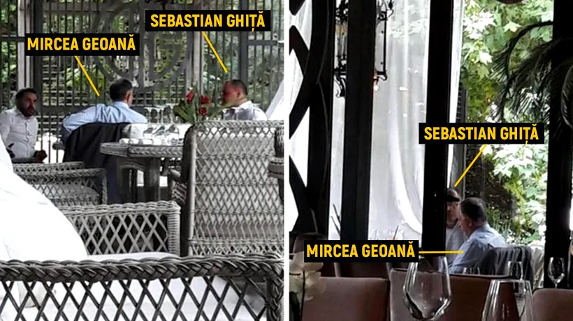 ALIANȚĂ | Mircea Geoană și Sebastian Ghiță, fotografiați la restaurant