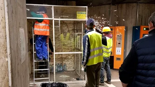 Opt angajați Metrorex au fost concediați, pentru că au împiedicat demolarea chioșcurilor din stația Grozăvești. „Au fost săvârșite abateri deosebit de grave”