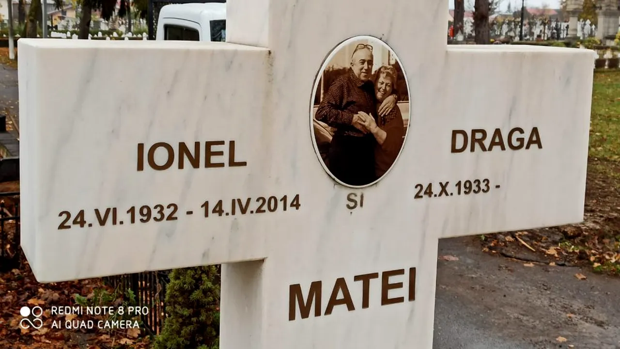Aici va fi înmormântată Draga Olteanu Matei! Avea numele trecut pe cruce încă din timpul vieții. Bucureșteancă la origini, artista se va odihni lângă soț, la Piatra Neamț!