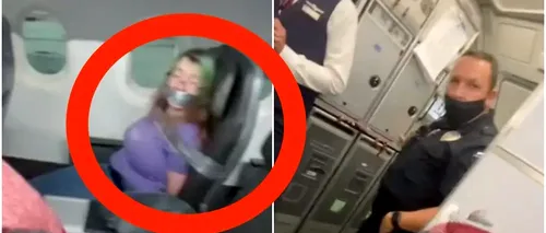 Încă un incident în care e implicată compania American Airlines: O femeie a fost legată cu bandă adezivă de scaun | VIDEO