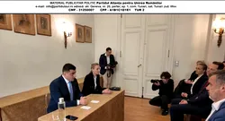 George Simion, față în față cu ziariștii francezi/ „Macron îl sprijină pe contracandidatul meu. Duminică, votăm pentru România sau Franța”