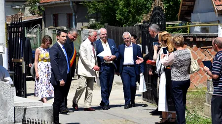Prima oprire a Prințului Charles, în România, după ce a anunțat că vrea să  restaureze bisericile medievale abandonate din țară. VIDEO 