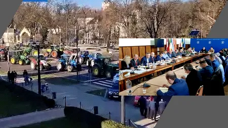 UPDATE | Protestul fermierilor, ziua 7. Ciolacu: 99% din solicitări au fost închise. Barbu: „Protestatarii din Afumați” sunt instigatori, nu fermieri