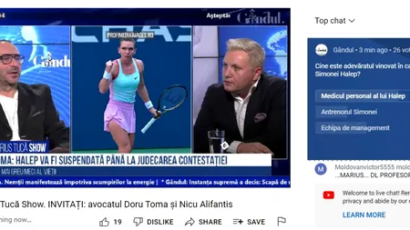 Poll Marius Tucă Show: „Cine este adevăratul vinovat în cazul de dopaj al Simonei Halep?”. Au fost trei variante de răspuns