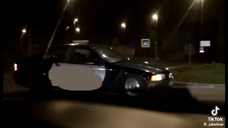 VIDEO | Curier prins de polițiști făcând drifturi. „Din motive de conducere agresivă, comanda dumneavoastră va întârzia 30 de zile”