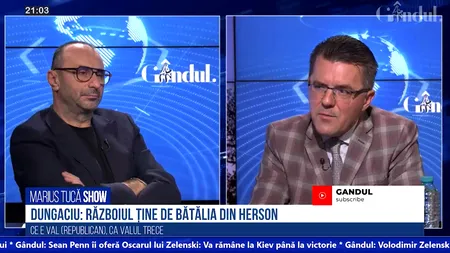 VIDEO | Dan Dungaciu, analist de politică externă: „Războiul ține de bătălia de la Herson. Jake Sullivan a declarat că Ucraina a câștigat războiul”