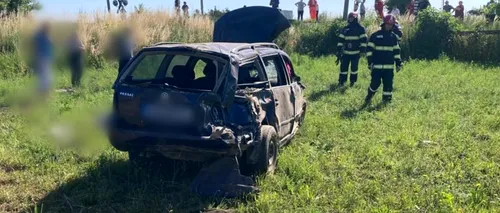 Suceava: O femeie de 40 de ani a murit după ce mașina în care se afla a fost lovită de tren