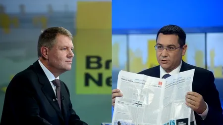 Klaus Iohannis merge diseară la B1 TV, pentru a doua DEZBATERE cu Victor Ponta